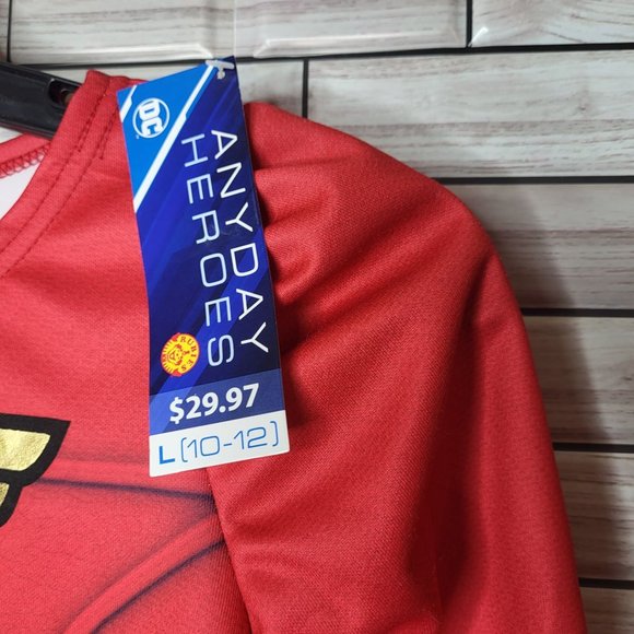 New DC Wonder Woman Girl’s Costume Size Large 10-12 Rubies Dress Up Outfit - Picture 4 of 16